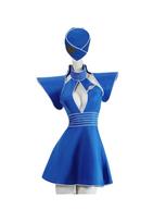 Britney Cosplay Kostiumai Moterims Mėlyna Skrydžio Palydovės Uniforma Helovino Karnavalo Aprangai XXXL blue