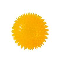 Squeaky Spiky Dog Toy Ball: Durable, Elastic, Teeth-Grinding Fun for Small & Large Dogs 5.5 cm geltona