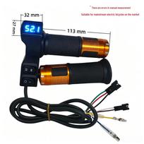 Electric Vehicle Throttle Twist Grip with Blue Screen Display 23 Switch 01+ Reverse DR Voltage