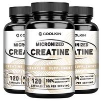 Coolkin - 5g Micronized Creatine Monohydrate Capsules - Energy, Muscle, Athletic Performance 120*3
