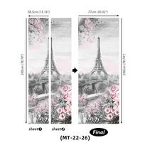 Artimųjų Rytų durų lipdukas Lipnusis tapetas 3D DIY renovacija vandeniui atsparus plakatas miegamasis 77X200cm white