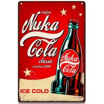 „Nuka Cola“ gėrimų plakatai Žaidimas „Metalinis ženklas Retro skardinės lentelės“ metalinis senovinis sienų dekoras „Bar Pub Club“ Vyro urvo dekoravimas 20x30cm