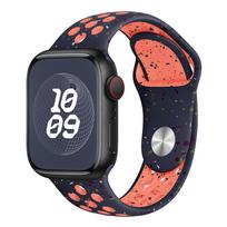 Originalus sportinis dirželis Apple Watch Band Ultra 2 49mm 45mm 44mm 42mm 38mm spalvotų dalelių guminė juosta, skirta IWatch 9 8 7 6 5 SE For 38mm 40mm 41mm black