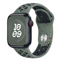 Originalus sportinis dirželis Apple Watch Band Ultra 2 49mm 45mm 44mm 42mm 38mm spalvotų dalelių guminė juosta, skirta IWatch 9 8 7 6 5 SE For Ultra1/2 49mm black