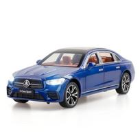 1/24 Benz E-Class E300 L Lydinio Automobilio Modelis Diecast Žaislas Metalinės Transporto Priemonės Didelės Simuliacijos Garsas ir Šviesa Atgal Traukiamas Žaislinis Automobilis Kolekcija Dovana mėlyna