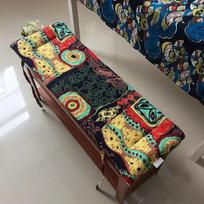 Bohemijos ilga suoliuko pagalvėlė Minkštas pufas Storas medinis sofos kilimėlis Sodo suoliukų ilga paminkštinta medinio suoliuko pagalvėlė 87x28cm gray