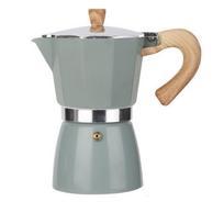 Turkiškas žvaigždinis anyžius Espresso Moka kavinukas - Aliumininis itališkas kavos virimo aparatas 6cup 300ml ežero žalia spalva