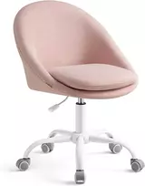 SONGMICS biuro kėdė be porankių, reguliuojamo aukščio, rožinė, OBG020P01