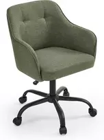 SONGMICS biuro kėdė su porankiais, reguliuojamo aukščio, žalia, OBG019C01