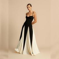 Juoda Balta Skiautinė Petnešėlė Midi Suknelė Moterims Seksuali Be Rankovių Petnešėlė Elegantiška Šventinė Maxi Suknelės Klubinė Vestidos Mada XS