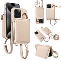 Skirta IPhone16 15 14 13 12 11 Pro Pro Max Plus7 8 X XS XR Aukštos kokybės magnetinė piniginės funkcijos telefono dėklas per petį, apsaugantis nuo kritimo iPhone 15