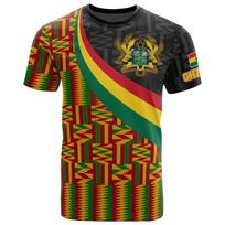 Ganos vėliavos grafiniai marškinėliai Madingi marškinėliai su Ganos nacionaliniu herbu vyrams Kasdieniai Dashiki sportiniai marškinėliai Drabužiai 5XL yellow