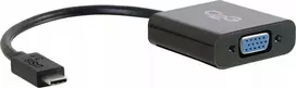 USB C2G USB 3.1 USB Type C į VGA adapteris - USB C į VGA juodas - išorinis vaizdo adapteris - USB 3.1 - D-Sub - juodas