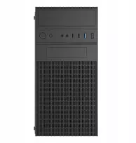 Akyga Micro ATX korpusas AK19BK USB-C + USB 3.0 + 2x USB 2.0 juodas be maitinimo bloko Micro Tower Juodas