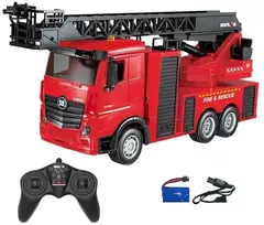 Bounn HUINA R/C FIRE TRUCK ŠAUDYMAS VANDENS NUOTOLIUOJU VALDOMAS GAISRINĖS DALYS 6+
