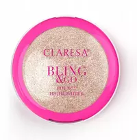 Claresa Bling & Go Bouncy Highlighter Akmeninis veido skaistalas 02 Cosmic Gold 8,5 g (2095556)