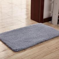 Dirbtinio avikailio kilimas apvalus vienspalvis pliušinis sutirštintas dirbtinio avikailio lovos kilimėlis kavos staliuko sofos grindų kilimėlis 50*80cm