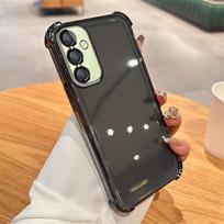 Skaidrus smūgiams atsparus magnetinis dėklas-stovas Samsung A55 A35 A25 A15 A05 A05S A14 A24 A34 A54 A04 telefonams, pagamintas iš minkšto silikono For Samsung A54 orange