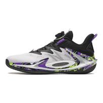 Anta Kids Crazy Spike Outdoor Professional Non-Slip Breathable Low-Top Basketball Shoes Kids sneaker White Black 312431111-4 40 black