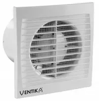 Ventika Ašinis ventiliatorius fi 125 230V 16W 180m3 35dB standartinis SUBTIL D125S