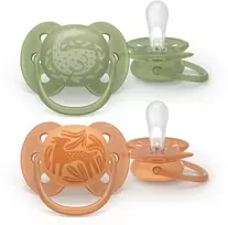 „Philips Avent“ – itin minkštas čiulptukas, nuo 18 mėn., žalias / oranžinis