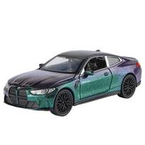 1/32 BMW M4 Coupe Sportinis Automobilis Alloy Metal Diecast Modelinis Automobilis Garsas ir Šviesa Atgal Traukiamas Kolekcija Pomėgis Madingas Žaislas Papuošalai Dovanos violetinė