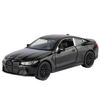 1/32 BMW M4 Coupe Sportinis Automobilis Alloy Metal Diecast Modelinis Automobilis Garsas ir Šviesa Atgal Traukiamas Kolekcija Pomėgis Madingas Žaislas Papuošalai Dovanos juoda