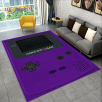 Retro žaidimų konsolė Game Boy GBA Plotas kilimas, Kilimas namų svetainei vaikų miegamajam sofai durų kilimėlis dekoras, Neslystantis grindų kilimėlis 40x60cm(15x23in) black