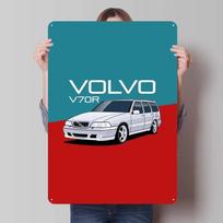 Volvo Metalinis Ženklas Automobilių Plakatas Vintažiniai Namų Dekoro Elementai Retro Skardos Ženklas Plokštelė Garažo Sienos Meno Dekoras Kavos Baro Kambarys 7.9x11.8In(20x30cm)