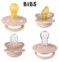BIBS BIBS TRY-IT PACK BLUSH 4 žindukų rinkinys kūdikių žindukų dovanų rinkinys