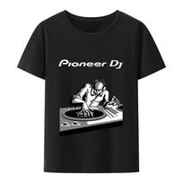 PIONEER DJ MARŠKINĖLIAI Vyriški CDJ DDJ DJM 2000 1000 NEXUS Play Moteriški Marškinėliai Juokingi Spaudiniai Viršutiniai Drabužiai T-shirt Vasariniai Medvilniniai Oversized Marškinėliai L black