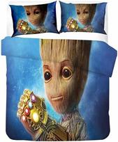 Groot Patalynės Komplektas 3D Spausdinimas Antklodės Užvalkalas Pagalvės Užvalkalas Vaikams Dovana Miegamojo Dekoras Dovana 150*200cm 3pcs