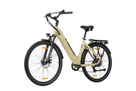 TTGO C3 SE Elektrinis Dviratis, 250W Variklis, 36V 18Ah, 28 Colių Padangos, Mechaniniai Diskiniai Stabdžiai, Maksimalus Greitis 25km/h, Maksimalus Nuotolis 80‑120 km, Suaugusiųjų Miesto Kelionėms Skirtas Dviratis smėlis