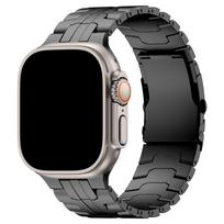 Titano apyrankė Apple Watch Ultra 3 2 1 49mm Series 10 11 46mm Apyrankė Vyriška Metalinė juosta Iwatch 9 8 7 6 5 4 SE3 44mm 45mm 44mm juoda