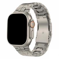 Titano apyrankė Apple Watch Ultra 3 2 1 49mm Series 10 11 46mm Apyrankė Vyriška Metalinė juosta Iwatch 9 8 7 6 5 4 SE3 44mm 45mm 44mm gray
