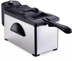 Elektrinė gruzdintuvė Oliver Voltz 55RP51980P, 2000W, 3L. Nuimamas indas, dangtis ir filtras, nerūdi