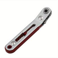 Mini Multifunctional Bidirectional Forward and Reverse Ratchet Screwdriver Elbow Flat Head Wrench Cross Screwdriver Slotted Tool Black gray