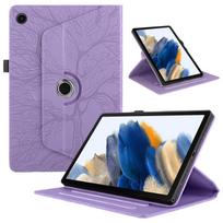 360 laipsnių besisukantis planšetinio kompiuterio dėklas Samsung Galaxy Tab S10 Ultra S9 FE 10.9 colių  Dėklas Tab A9 Plus S9 S8 S7 11 S10Plus 12.4 colių Funda Tab A9 8.7 inch violetinė