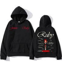 2026 Naujas Jennie Kpop Hoodis Jennie Ruby 1-ojo Albumo Daina Drabužiai Unisex Dizainas Estetiškas Megztinis Jennie Graži Mergina Mantra 4XL juoda