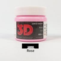 100 ml akrilinių dažų vaikų piešiniams ir gipso lėlėms 100ml ryškiai rožinė