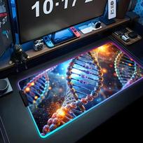 Gene Mouse Pad RGB Gaming Mousepad Big LED Pad PC Desk Mat Luminous Mouse Pad Large Keyboard Mats Table Rug With Backlit RGB600x300x3mm