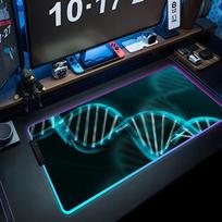 Gene Mouse Pad RGB Gaming Mousepad Big LED Pad PC Desk Mat Luminous Mouse Pad Large Keyboard Mats Table Rug With Backlit RGB600x300x3mm
