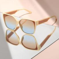 New high-end metal leg classic and simple sunglasses for daily wear and street photography decoration gray