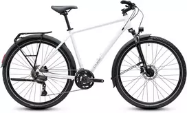 Dviratis Cube Nature Pro FE metallicwhite'n'reflex 2027-50 cm (Dydis: 50 cm)