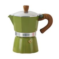 Moka Puodo espreso kavos virimo aparatas 150 ml Lengvas viryklės kavos virimo aparatas Lengvai naudojamas itališkas kavos virimo aparatas sodriai Espresso Latte Cappuccino 150ML žalia