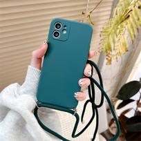 Kryžinė grandinėlė, dirželis, virvelė, dirželis, dėklas telefonui Motorola MOTO G14 G24 G34 G54 G84 G35 G85 G56 G86 G96, minkštas silikoninis dangtelis For Moto G24 blue