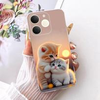 For Realme Note 70 70T Dėklas Telefonui Mielas Katės Animacinių Filmų Raštas TPU Dangtelis For Realme Note70T Narzo 80 Lite Minkštas Silikonas Funda Realme Narzo 80 Lite