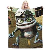 Crazy Frog animacinis pledas Itin minkšti pledai sofai 50x60 colių Įvairių dydžių Pliušinė plona antklodė 75x90cm