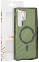 Tecto Shield Desert Mag dėklas, skirtas Samsung Galaxy S25 Ultra, tamsiai alyvuogių spalvos