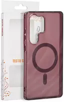 Tecto Shield Desert Mag dėklas, skirtas Samsung Galaxy S25 Ultra, raudonmedžio spalvos